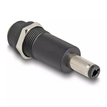 Adapteris DELOCK DC 5.5 x 2.1 mm (moteriška) į DC 5.5 x 2.5 mm (vyriška), juodas