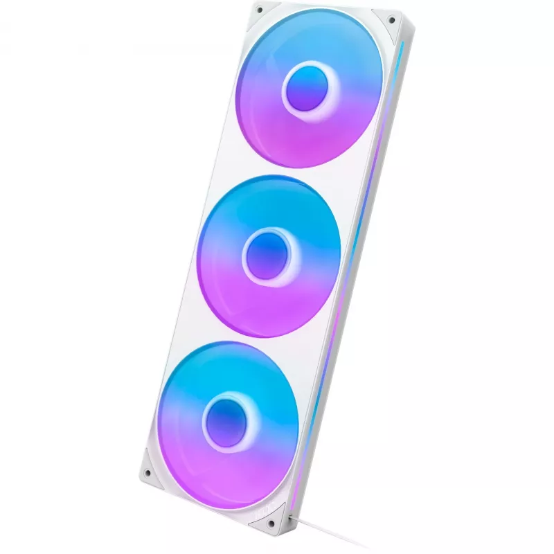 NZXT F360 RGB Core 120mm ARGB 3 vnt. rinkinys, baltas