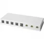 LOGILINK- Keystone Surface Mount Box 8 prievadų UTP, balta, tuščia (NK4035)