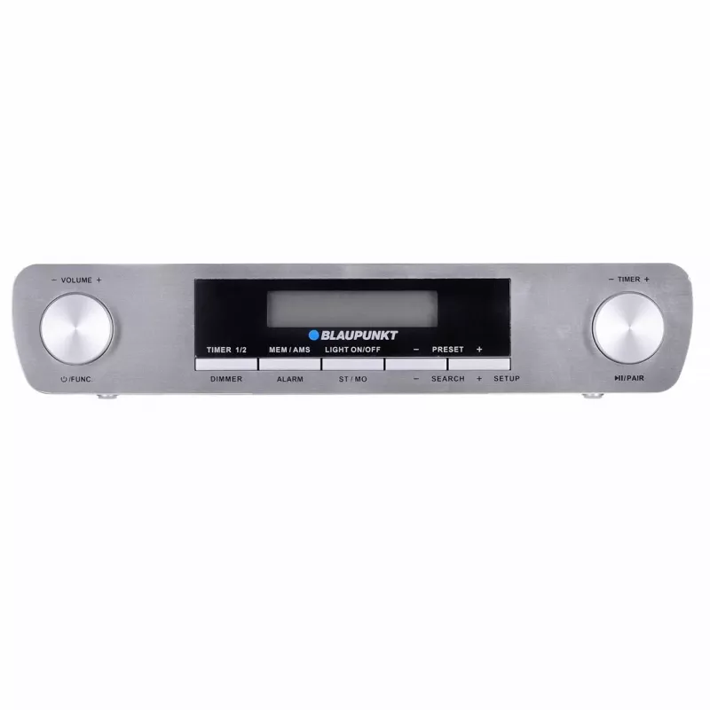 Virtuvės radijas BLAUPUNKT KR14BT su Bluetooth, FM, LED ekranu, 2x0,8W, maitinamas iš tinklo / baterijomis, pilkas