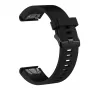 Silikoninis laikrodžio dirželis FIXED, skirtas Garmin QuickFit 20 mm, juodas