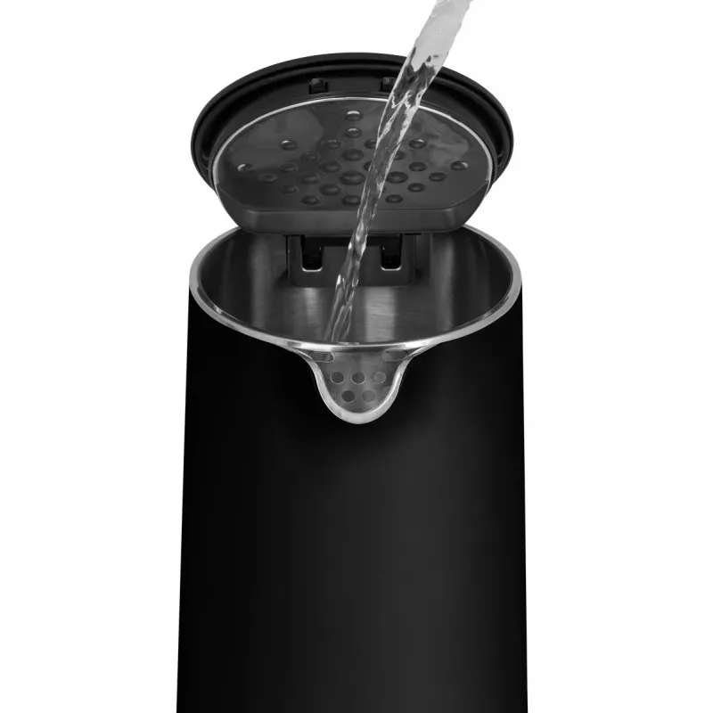Elektrinis virdulys, dviguba sienelė, 1,5 l, Concept, juodas, RK 3301