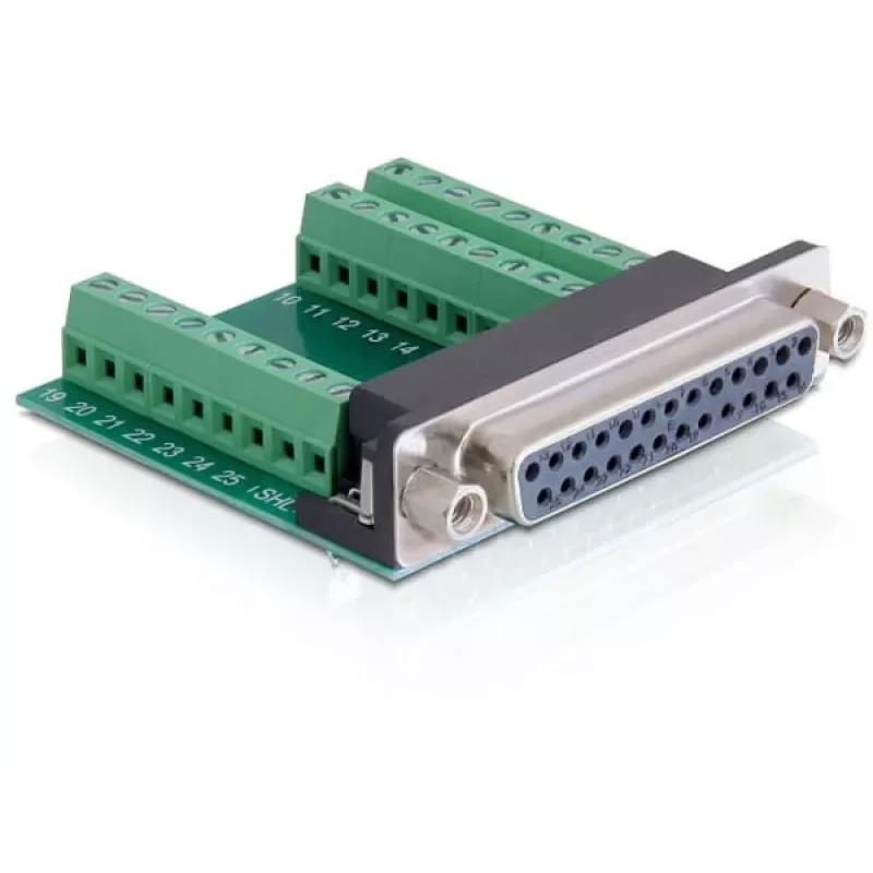 jungčių adapteris DeLOCK 65317 25p 27p juoda žalia sidabrinė