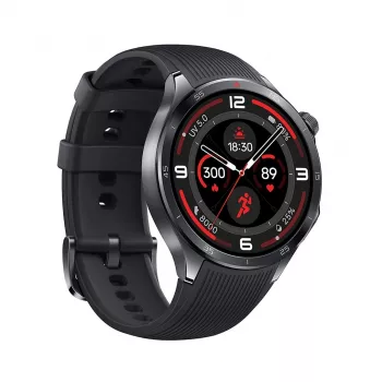Išmanusis laikrodis ONEPLUS Watch 3 Obsidian Titanium — 46 mm nerūdijančio plieno korpusas, AMOLED 1,5 colio, GPS, IP68, 5 ATM, Snapdragon W5, 16 dienų baterija