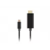 Lanberg USB-C į HDMI laidas, 0,5 m 4K/60Hz, juodas | Lanberg | USB-C į HDMI laidas | CA-CMHD-10CU-0005-BK | 0,5 m
