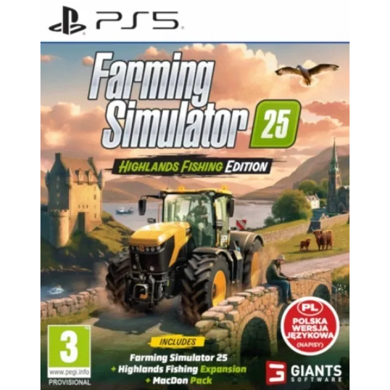 Game Play Station 5 Farming Simulator 25 Highlands Fishing Edition