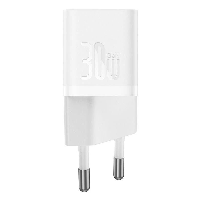 Baseus P10110902213-01 USB-C GaN5 mini 30W tinklo įkroviklis Balta