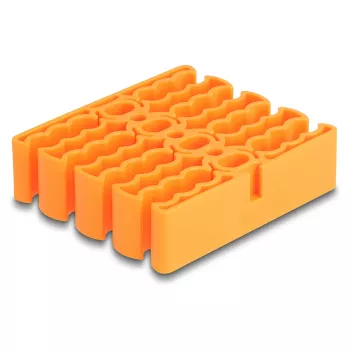 Kabelių laikiklis DeLOCK 66255 oranžinis 24 kabelių įvadai