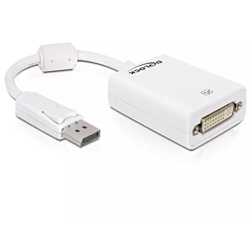 Vaizdo kabelio adapteris DeLOCK 61765 DisplayPort į DVI-I 0,125 m