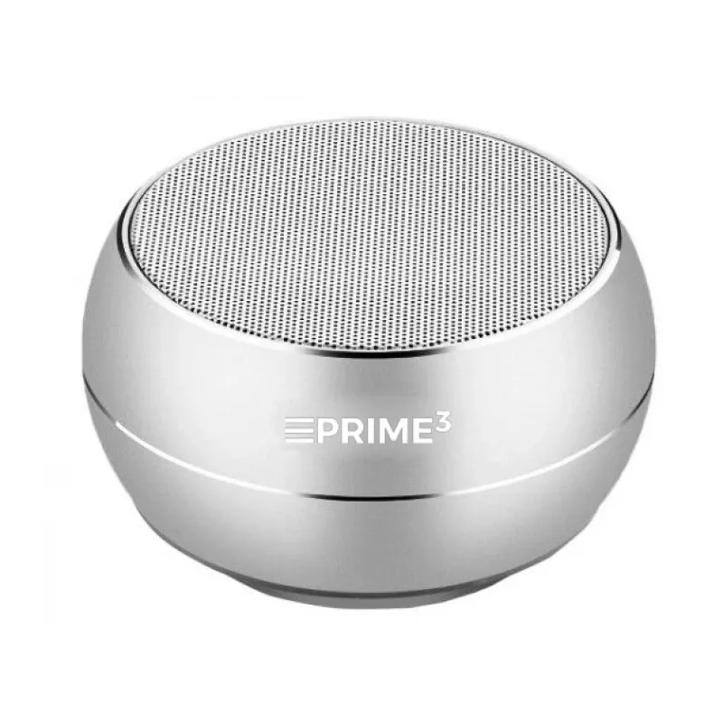 Prime3 Bluetooth garsiakalbis ABT03SL (sidabrinė spalva) (5 val., baterija), Bluetooth garsiakalbis, sidabrinis