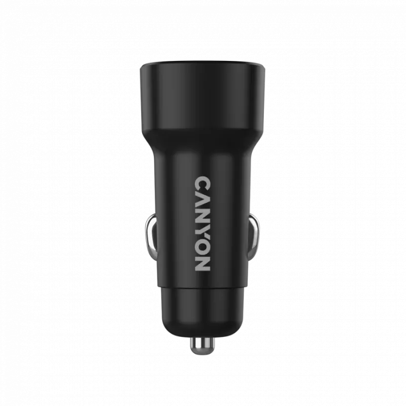 CANYON automobilinis kroviklis OnDrive 24 24W 2xUSB-A juodas