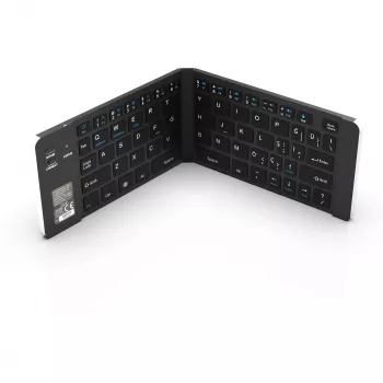 Belaidė klaviatūra Inca IBK-579BT Bluetooth 66 klavišai metalinė sidabrinė