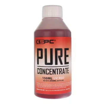 Aušinimo koncentratas XSPC Pure 150 ml – raudonas UV spinduliams atsparus priedas skysčio aušinimo sistemoms