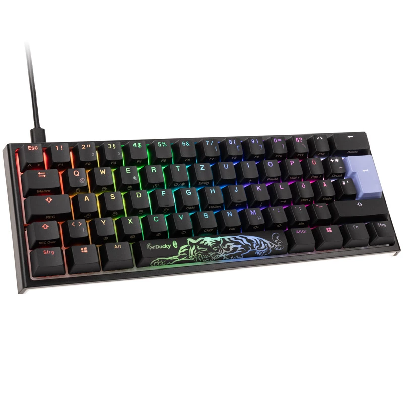 Ducky One 2 Pro Mini klaviatūra, skirta žaidimams, USB, juoda