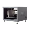 Stovo lentyna TECHLY 367652 kabelių tvarkyklė su 3M lipniu montavimu, plieninė, 550×550×410 mm, juoda