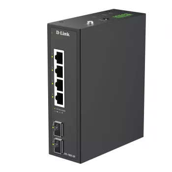D-Link 6 prievadų gigabitinio pramoninio nekontroliuojamo komutatoriaus su 2 SFP prievadais