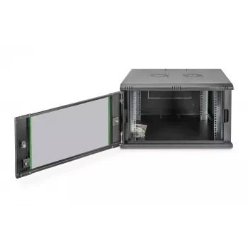 Prie sienos montuojamas stovas Digitus DN-19 07U-6/6-EC-SW