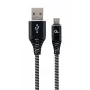Laidas USB-C į USB 2.0 1 m juodas/baltas / CC-USB2B-AMCM-1M-BW GEMBIRD