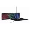 Laidinė pilno dydžio klaviatūra su pele Gembird KBS-UML-01 — USB, QWERTY US, 104 klavišai, juoda