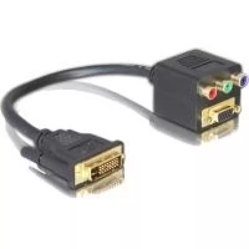 DELOCK 65061 DVI į VGA + 3x RCA adapteris