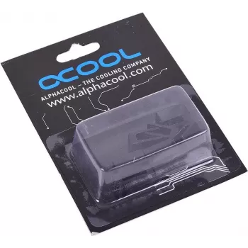 Alphacool GPU RAM aliuminio šiluminės kriauklės 7x7 mm - juoda 10 vnt. (17156)