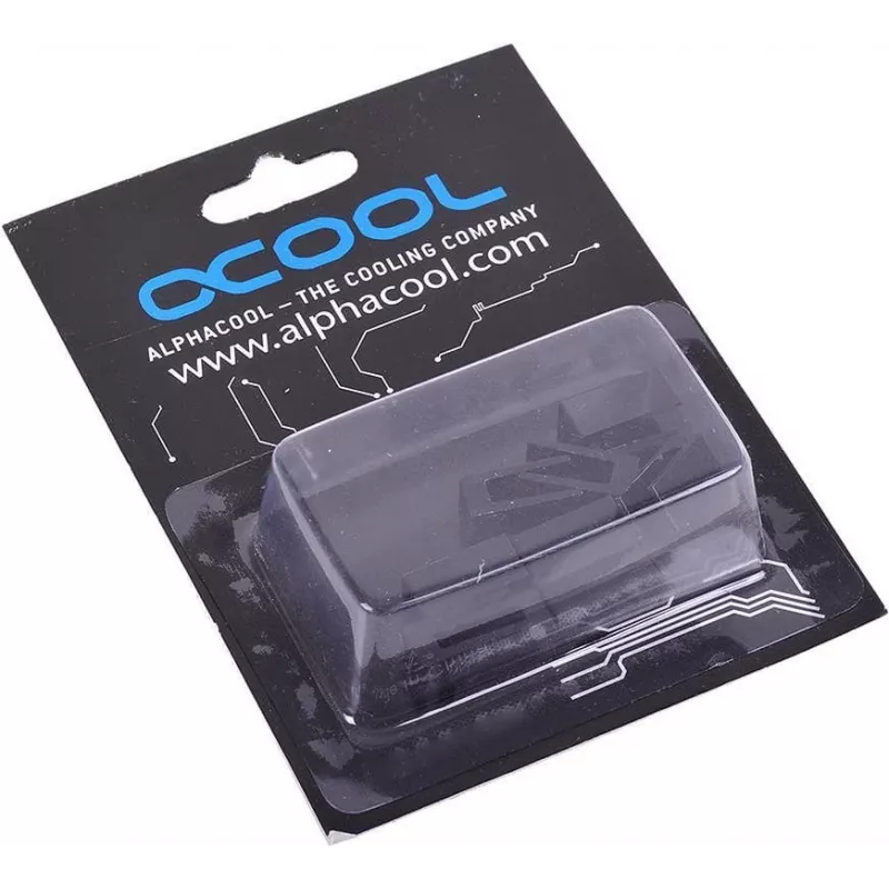 Alphacool GPU RAM aliuminio šiluminės kriauklės 7x7 mm - juoda 10 vnt. (17156)