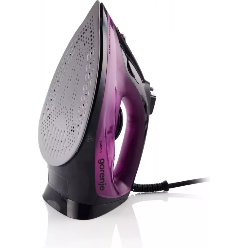 Gorenje SIK2400BKV Garinis lygintuvas, 2400W, vandens talpa 450 ml, nuolatinis garas 40 g/min, automatinis išsijungimas, violetinė/juoda