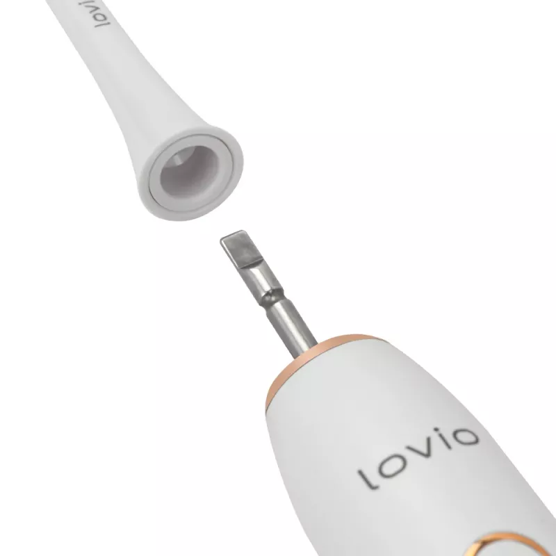 LOVIO_Home SonicProtect PRO elektrinis dantų šepetėlis baltas LVTB124WH
