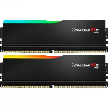 DIMM 32 GB DDR5-6000, Arbeitsspeicher schwarz, F5-6000J2836G16GX2-RM5RK, Ripjaws M5 RGB, INTEL XMP