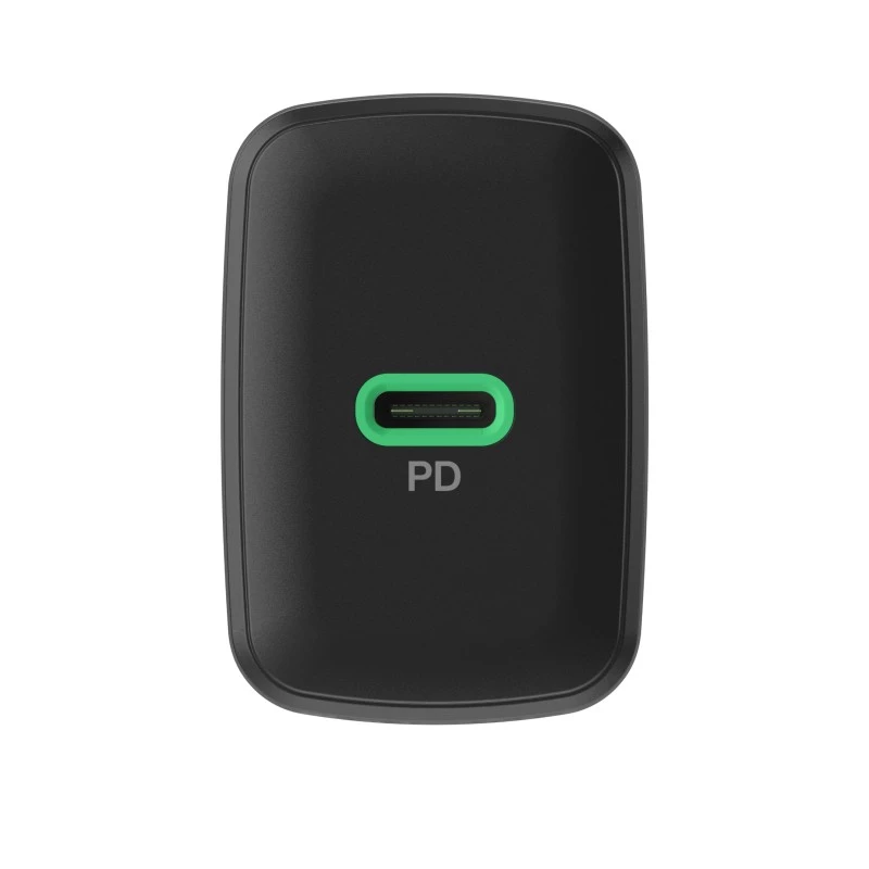 Maitinimo adapteris Green Cell PowerSource Solo30 30W juodas — USB‑C vieno prievado įkroviklis