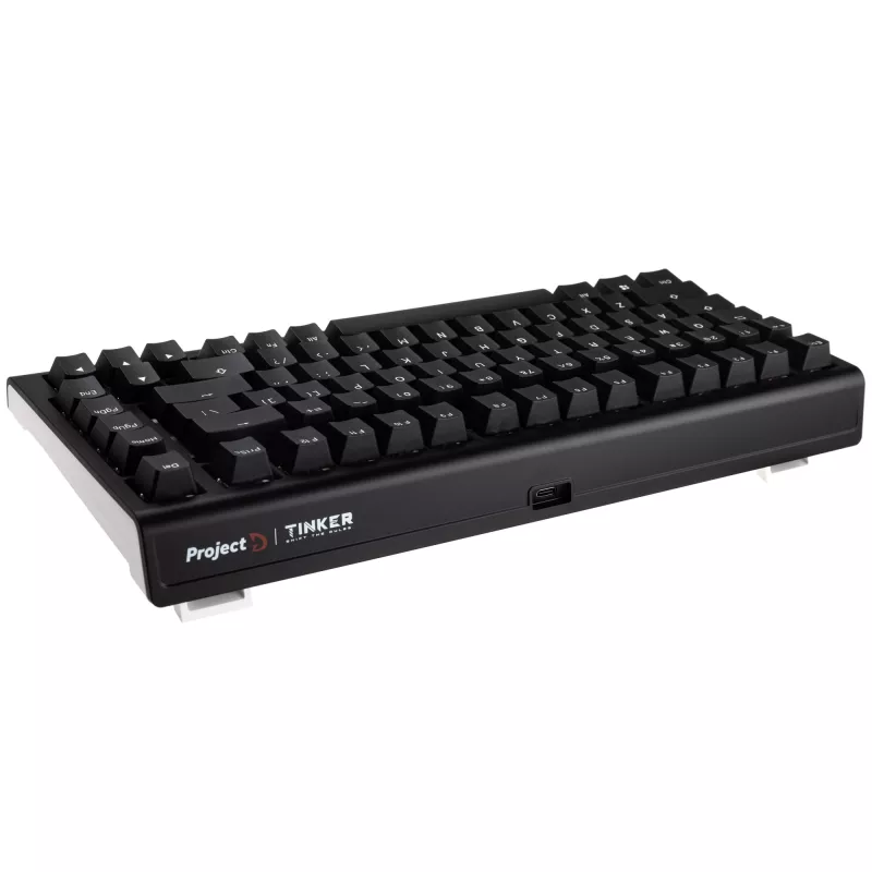 Ducky Tinker 75 klaviatūra, skirta žaidimams, USB, JAV anglų, juoda