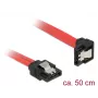 SATA laidas DeLOCK 83979 0.5 m SATA 7 kaiščių Juoda Raudona