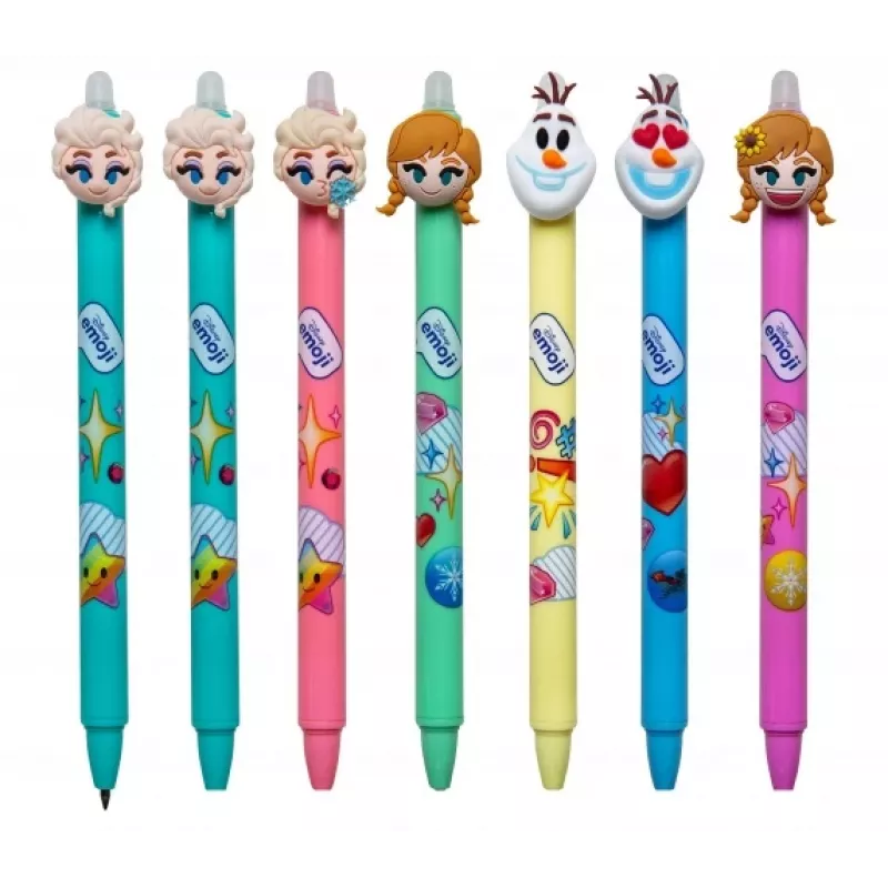 Ištraukiamas trinamas rašiklis Colorino Disney Emoji Frozen