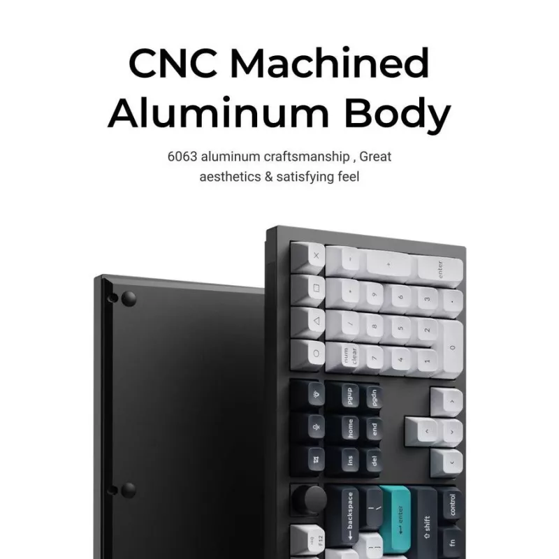 Mechaninė klaviatūra Keychron Q6 Max QMK VIA su Gateron Jupiter jungikliais, pilno dydžio išdėstymas