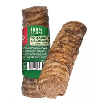 MACED trachėja, prikimšta jautienos – kramtalas šuniui – 120g