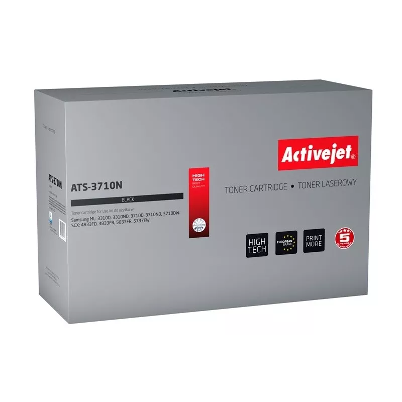 Tonerio kasetė ActiveJet ATS-3710N, skirta Samsung MLT-D205L — Juoda, 5000 puslapių, integruotas būgnas