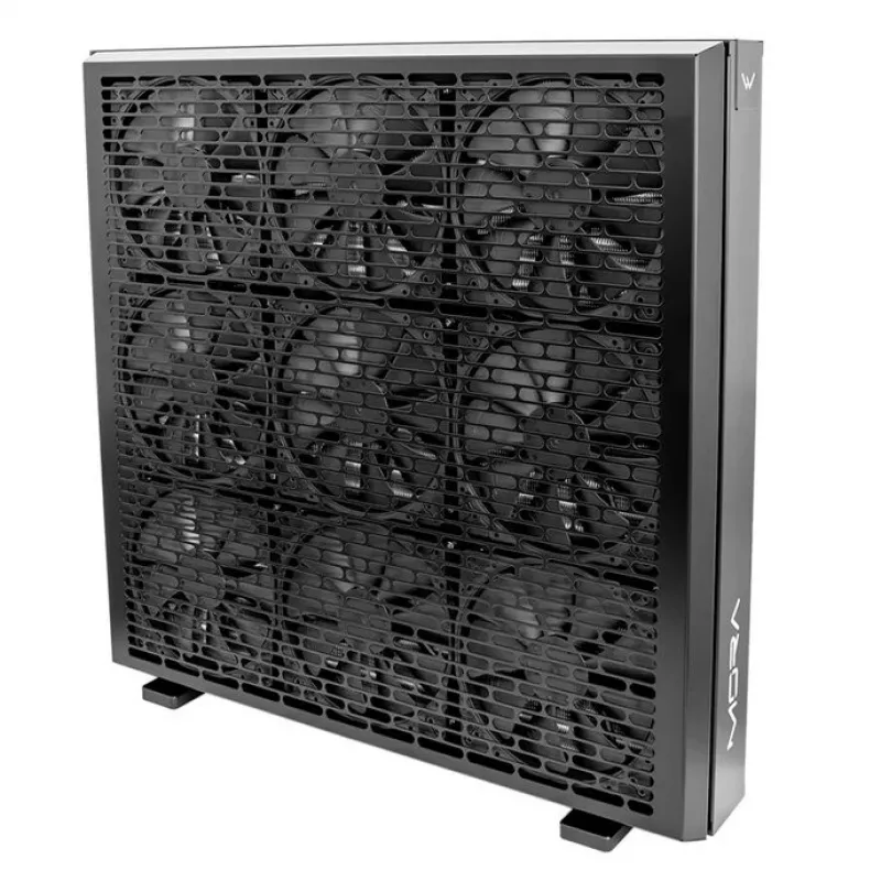 Radiatorius Watercool MO-RA IV 600 juodas — palaiko 120 mm ventiliatorius