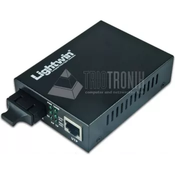 Lightwin LWC 10/100 MM SC tinklo medijos keitiklis 100 Mbit/s daugiabriaunis režimas juodas (LWC 10/100 MM SC)