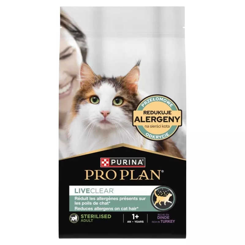 PURINA PRO PLAN LIVECLEAR STERILISED ADULT Rich in Turkey 1,4kg