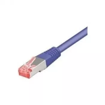 Tecline - komutacinis kabelis - RJ-45 (V) į RJ-45 (V) - 1,5 m - SFTP, PiMF - CAT 6 - be halogenų, nesipainiojantis - violetinis (715015V)