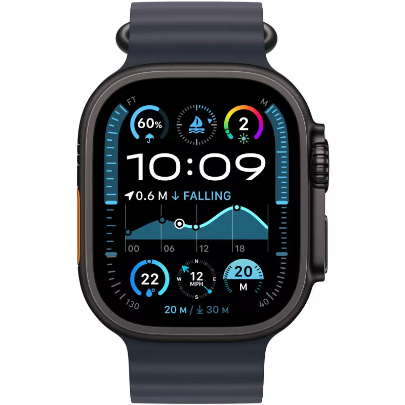 Navy Ocean Band 49 mm - Juoda Titanium Finish