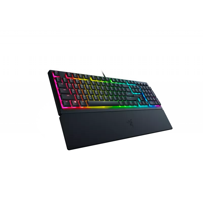Laidinė žaidimų klaviatūra Razer Ornata V3 — membraninė‑mechaninė hibridinė, RGB LED apšvietimas, USB