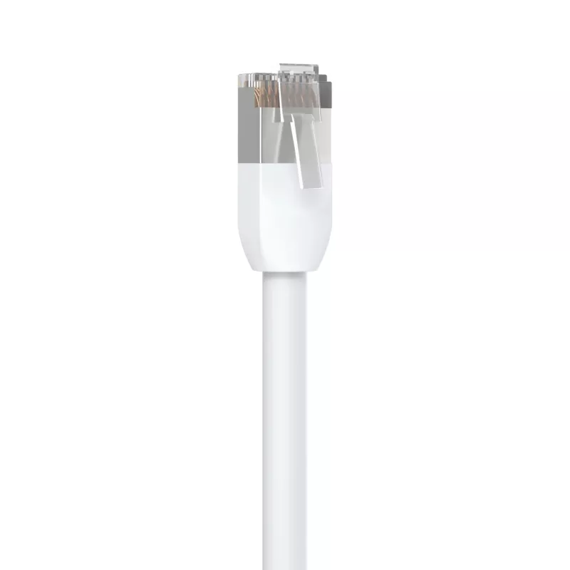 Ethernet komutacinis kabelis UBIQUITI UACC-CABLE-PATCH-OUTDOOR-1M-W Cat5e RJ-45 į RJ-45, 1 m, baltas, S/UTP, TPE apvalkalas