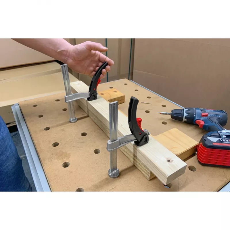 BESSEY tvirtinimo elementas TW20-15-8-KLI, daugiafunkciams stalams, spaustuvas (sidabrinis)