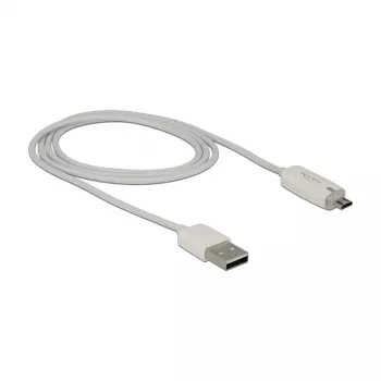 USB kabelis DeLOCK 1m USB 2.0 USB A Micro-USB B baltas