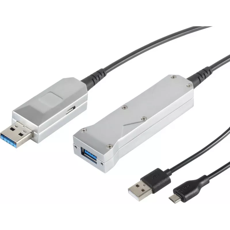 USB ilginimo kabelis ShiverPeaks 3.0 A jungtis optinis 30-35085 - USB Type A, ilginimo kabelis