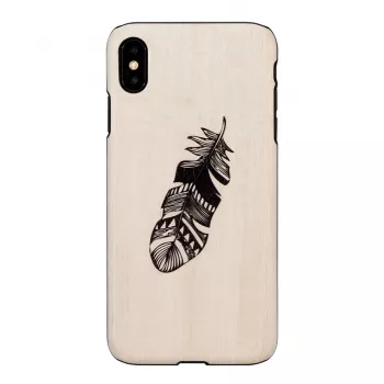 man and wood išmaniojo telefono dėklas iPhone XS Max, indiškos juodos spalvos