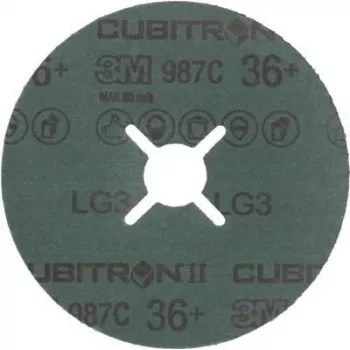 Abrasive Fiber Disc 3M Cubitron II 115 x 22 mm, grit 60+, pack of 25