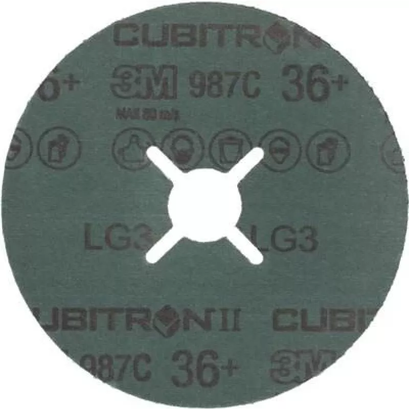 Abrasive Fiber Disc 3M Cubitron II 115 x 22 mm, grit 60+, pack of 25