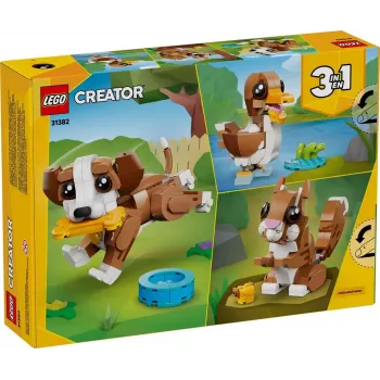 LEGO CREATOR 3 IN 1 31382 Mieli gyvūnai: Žaismingas šuniukas